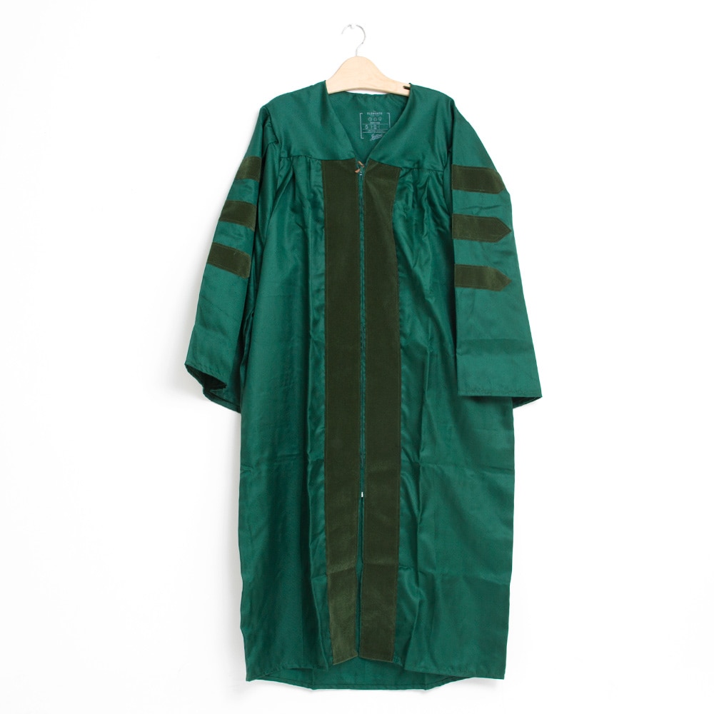 Ducks Spirit, Green, Doctorate, Grad, Elements, Keeper, Gown, 119035, Gown Only